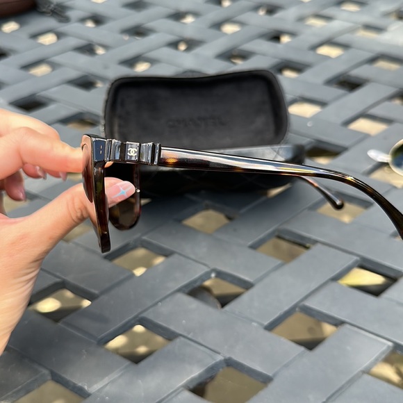 Chanel 5281-Q Sunglasses - Brown Tortise Shell - Picture 2 of 6